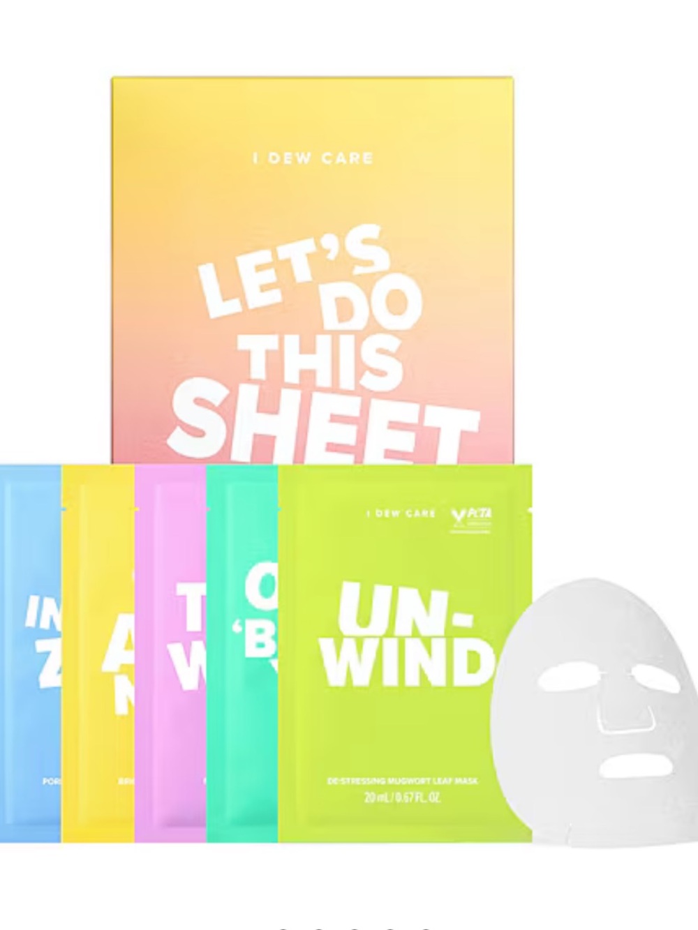 Let's Do This Sheet Mask Set — Multi-Color Hydrating Face Masks 2 boxes BOGO
